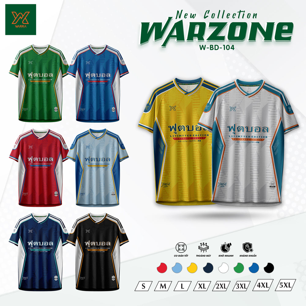 Áo Đấu WARRA W-BD 104 Phối Màu Sang Trọng