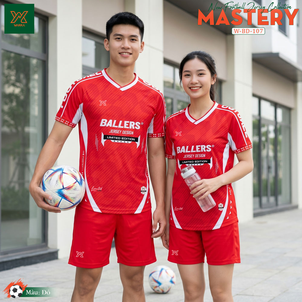 Áo Bóng Đá WARRA W-BD 107 Màu Xanh Ve Chai - Ảnh 3