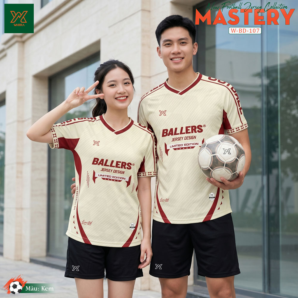 Áo Bóng Đá WARRA W-BD 107 Màu Xanh Ve Chai - Ảnh 4