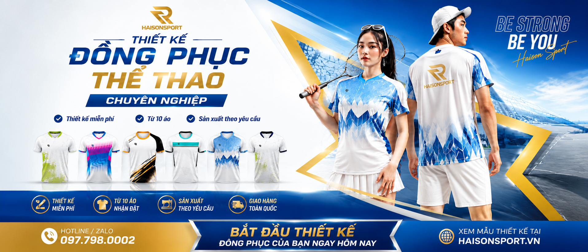Hải Sơn Sport - Be Strong Be You - Thiết kế đồng phục thể thao theo yêu cầu